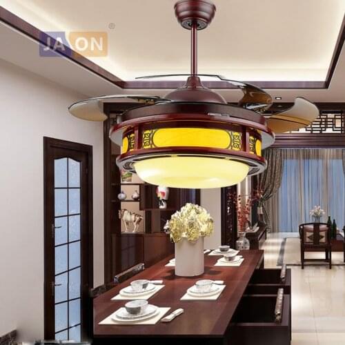 LED Chinese Iron Wooden Acryl Sheepskin Paper ABS Ceiling Fan.LED Lamp.LED Light.Ceiling Lights.LED Ceiling Light.For Foyer