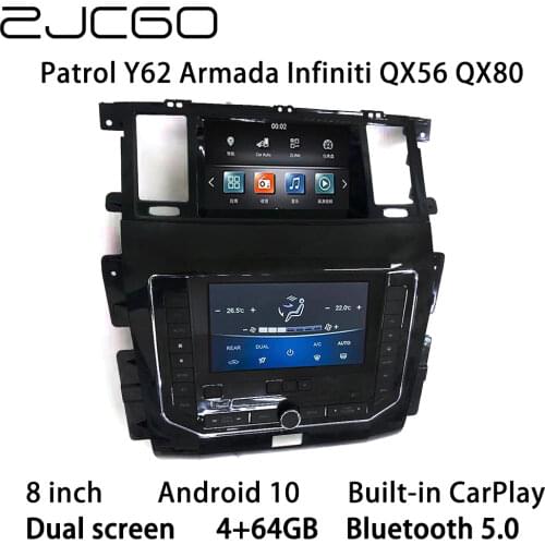 Car Multimedia Player Stereo GPS Radio Navigation NAVI Android Screen for Nissan Patrol Y62 Armada Infiniti QX56 QX80 2010~2020