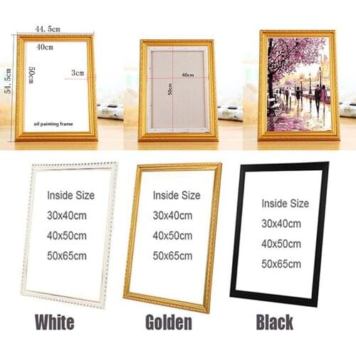 Suit For All Kinds Of Diy Oil painting by numbers wood frame wall Diamond painting embroidery picture frame Photo Picture frame