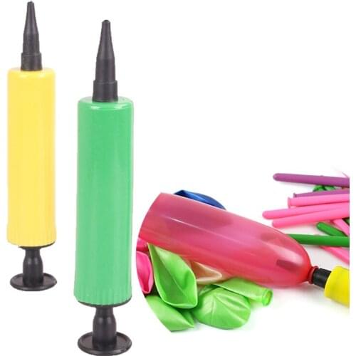 Balloon Pump Inflator Hand Push Air Pump Mini Portable Swimming Circle Inflatable Pump Balloon Accessories Birthday Decor Tools