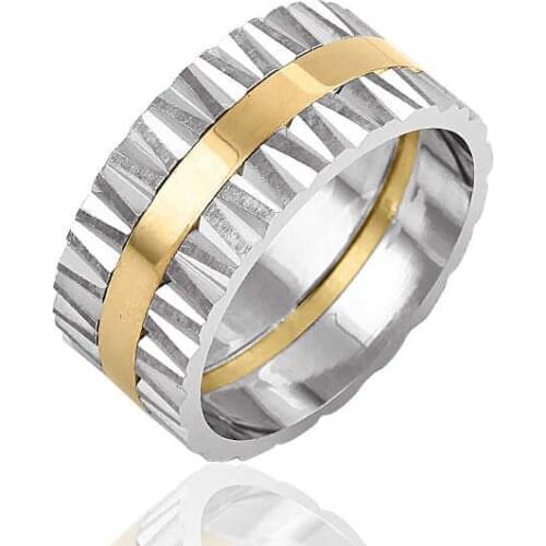 Silver Gold Plated Wedding Ring