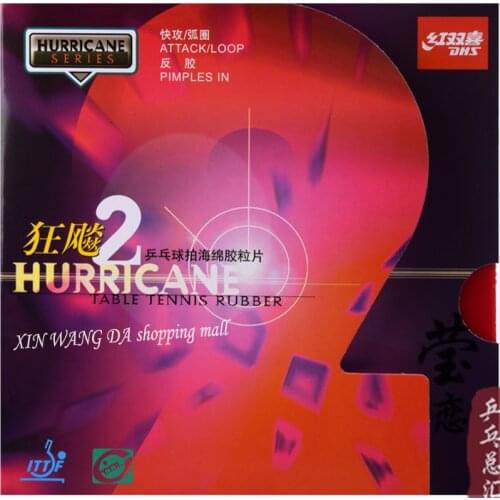 Original DHS hurricane 2 Table Tennis Rubber dhs table tennis racket racquet sports wang liqin and yan sen