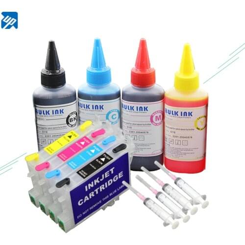 T0551 refillable ink cartridge for Epson Stylus Photo R240 R245 RX420 RX425 RX520 with 400ML Refill Ink