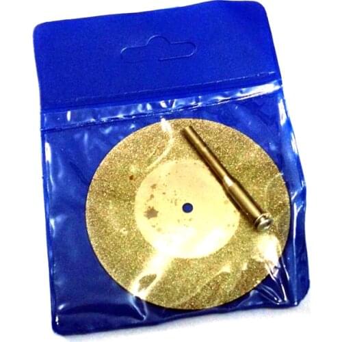 10 pcs 60mm Diamond Coated Rotary Cutting Discs Blades for Jewelry Dremel Tools With 3mm Connecting rod