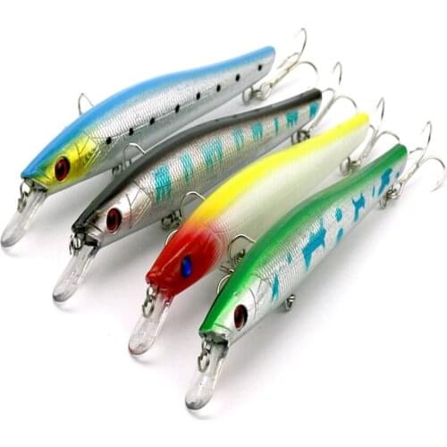 HENGJIA fishing lure Minnow Plastic hard Bait 14.5cm 18g Artificial Pesca Tackle Treble hook 2#hook lifelike 3D eyes