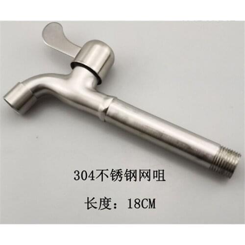 1/2" Faucet Washing Machine Faucet Single Hole Water Tap Water Faucet Bathroom KitcheN Basin Faucet Stainless Steel Tap