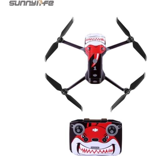 Sunnylife DJI Mavic Air 2 PVC Stickers Protective Film Waterproof Scratch-proof Decals Skin for Mavic Air 2