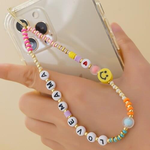 Japanese Telephone Jewelry Chain For Phone Case Turkish Evil Eye Charm Beads Star Pearl Phone Strap Women Mobile Chains Lanyard