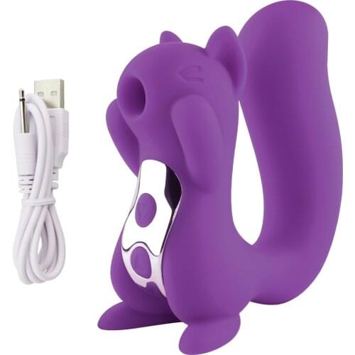 AICOOZ Licking Clitoris Stimulator Tongue Sucker Nipple Vagina Squirrel Shape Vibrator For Women Masturbator Sucking Sex Toys