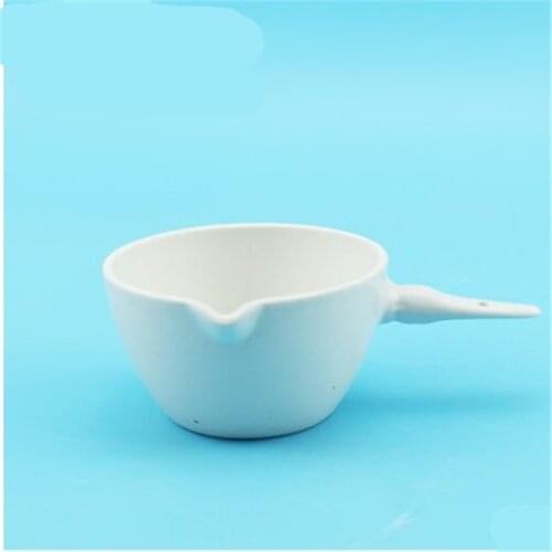 1PCS 500ml Ceramic Evaporating dish flat bottom with handle For Laboratory