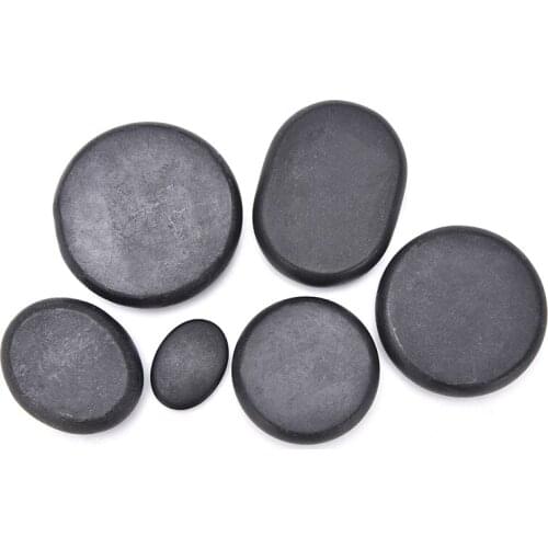 1pc Black Massage Stones Massage Lava Natural Energy Massage Set Hot Spa Rock Basalt Body Release Physical Tension