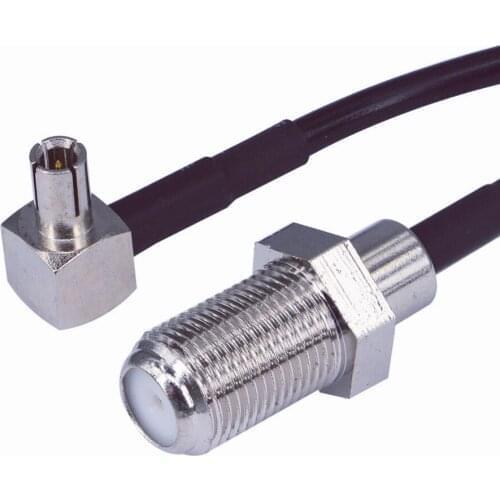 100 Pieces 3G 4G antenna Extension Cable TS9 male to F female Connector Pigtail Cable 15CM