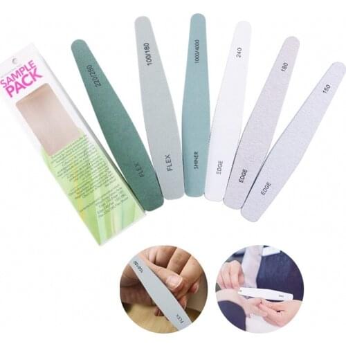 6 Pcs Nail File Strip Polishing Professional Nail Polishing Strip Sponge Block Nail Art Set Manicure Tool