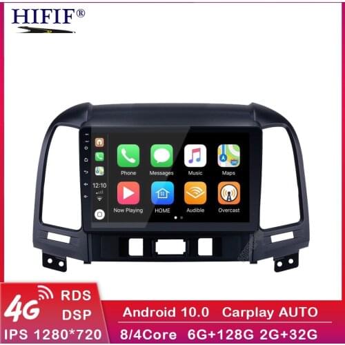 IPS Android 10 2G+32G DSP Car Radio Multimedia Video Player For Hyundai Santa Fe 2 2006-2012 Navigation GPS 2 din no dvd