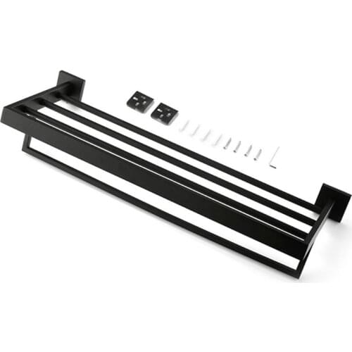 Bathroom Towel Holder Towel Rack/Rail Holder Towel Shelf Hanger Wall Mount,SUS 304 Stainless Steel（Black/Gold/Silver） 16FA