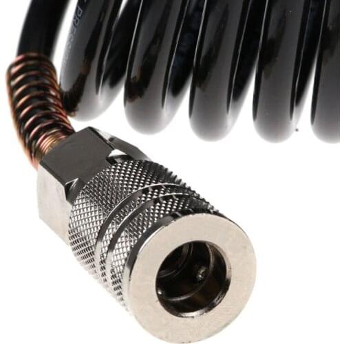 7.5M/25FT Air Hose Fittings Recoil Pneumatic Airline Compressor 200 PSI Quick Coupler SCVD889