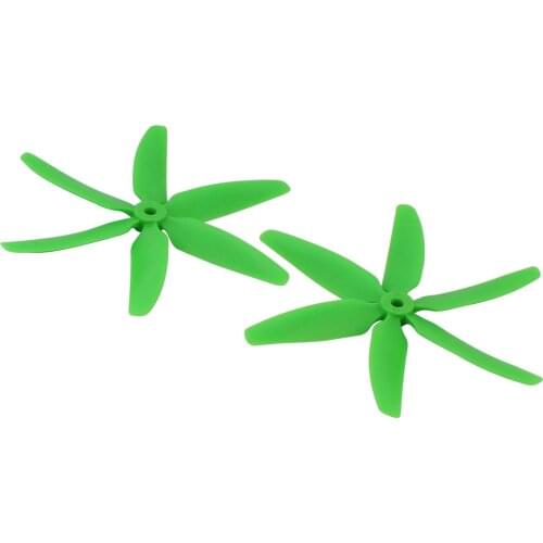 JMT 1Pair 5040 5x4" CW CCW 6-Leaf Propeller Props for DIY RC Racing Drone Quadcopter FPV 250 280 320 F18765/8