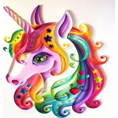 Full Square/Round Drill 5D DIY Diamond Painting "Cartoon Unicorn" 3D Rhinestone Embroidery Cross Stitch 5D Home Decor Gift