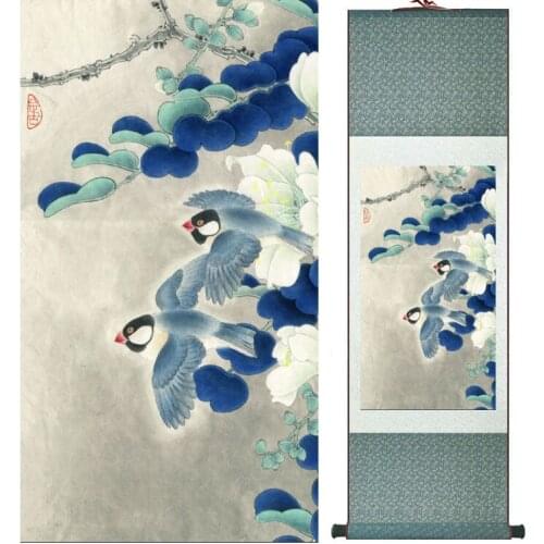Birds and flowers painting Chinese traditional art painting home decoration paintings No.32102