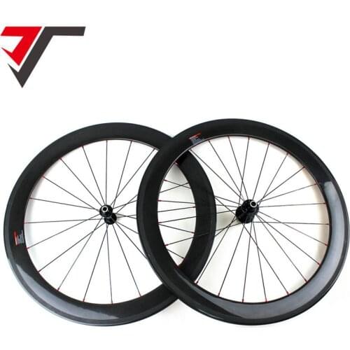 TRIPS T700 carbon wheel road bike 700C 60*25mm Clincher wheels Carbon Road Bicycle Wheels Carbon Wheelset Basalt Braking Surface