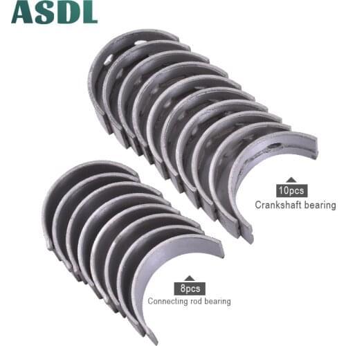 Motorcycle Engine Crankshaft Tile & Connect Con Rod Bearing Set STD +25 +50 +75 +100 For Honda CBR250 MC14 MC17 MC19 MC22 CB250