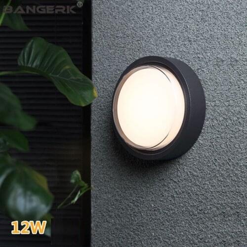 Creative Outdoor LED Wall Lamp Waterproof Modern Sconce Wall Lights Garden Courtyard Home Decor Aluminium Lighting Fixtures