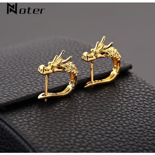 Hiphop Rock Punk Stud Earrings For Women Men Creative Dragon Design Charm Earring Best Friend Jewelry Unique Animal Earrings