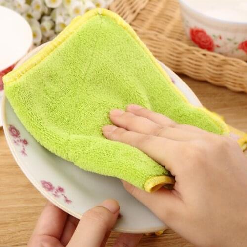 Soft microfiber towel, car cleaning, non-marking, absorbent window, car rag, kitchen mirror, cleaning glass cloth