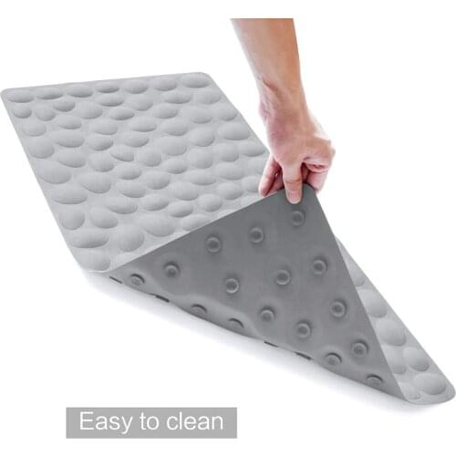 Bath Tub Mat Non-Slip Bathtub Mat Soft Rubber Bathroom Bathmat with Strong Suction Cups