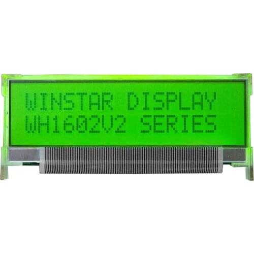 WH1602V2 WINSTAR 16*2 module 5V thinner LCD panel of 0.7 mm in thick VATN LCD screen white backlight new and original
