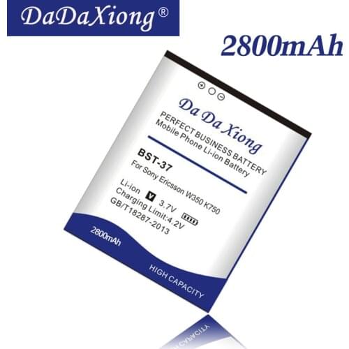 Da Da Xiong 2800mAh BST-37 Battery for Sony Ericsson W350 W710 W810 W800 K750 W550C W810C W700C W710C K750C D750i K610 Battery