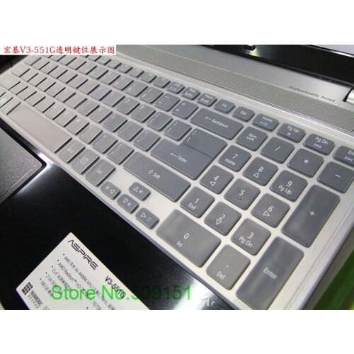 15 inch Silicone laptop keyboard cover for Acer Aspire V5-572G V5-572 V5-573G VN7-591G V15 V5 572g V5-571PG V5-571G