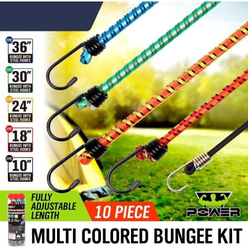 2021-SEDY 10pcs Strong Elastic Rope Strap Tie Down Belt Cargo Luggage Lashing Straps Fix For Motorcycle Car Roof Outdoor Camping