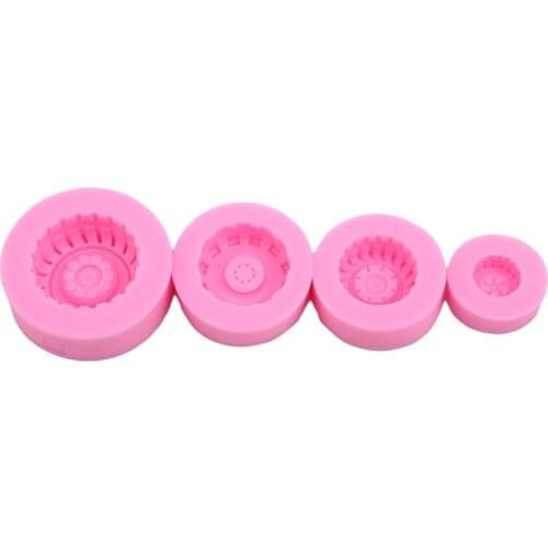4Pcs DIY Kitchen Pastry Fondant Cake Dessert Chocolate Silicone Mold Creative Handmade Soap Candle Mold Tools