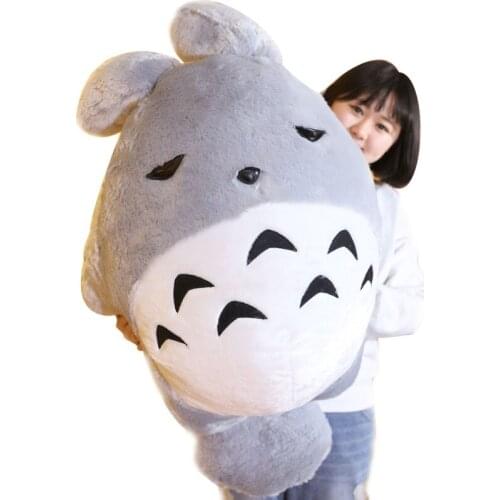 Dorimytrader 110cm Big Anime Soft Plush Totoro Toy 43'' Stuffed Cartoon Cat Doll Kids Pillow Children and Adults Present DY61466
