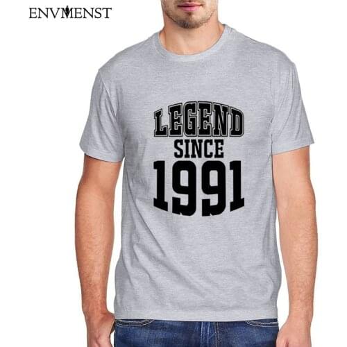 Unisex 1991 birthday t shirt men funny 30 years old tees Men harajuku TShirt cotton streetwear 30th birthday Gift men women tops