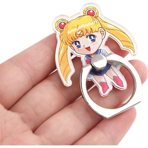 JY300 Anime Girl Mobile Phone Holder Universal Phone Ring Holder Phone Stand Finger Ring Holder Tables for Phone
