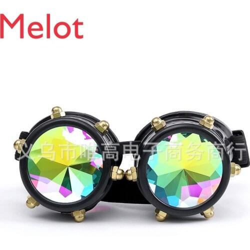 Kaleidoscope Punk Goggles Retro Sunglasses Electronic Concert Performance Model