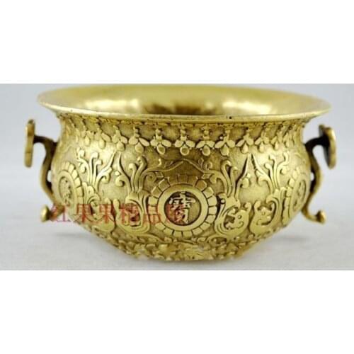 China Collection Pure copper Boutique Cornucopia Sculpture