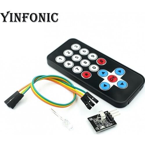Infrared Wireless Remote Control Kit, Remote Controller for Arduino DIY, electronic building block, infrared decoding