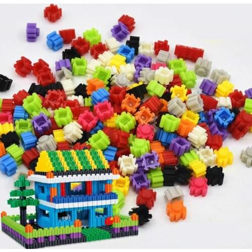 500/1000Pcs Micro Diamond Building Blocks 8*8mm DIY Creative Small Bricks Model Figures City Educational Toys For Children Gift