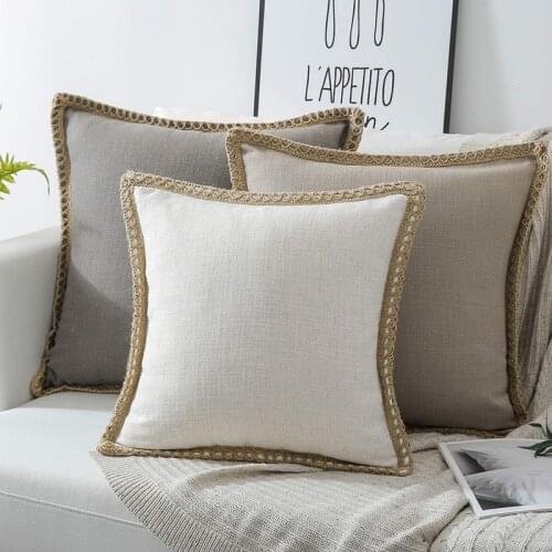 45 X 45cm Linen Sofa Cushion Cover Home Decoration Sofa Bed Decoration Decorative Pillowcase Pillowcase Poszewki Na Poduszki