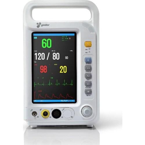 Health Care Multi Parameter ICU Patient Monitor Pulse Rate Blood Pressure Temperature Oximeter Medical Equipment YK8000A