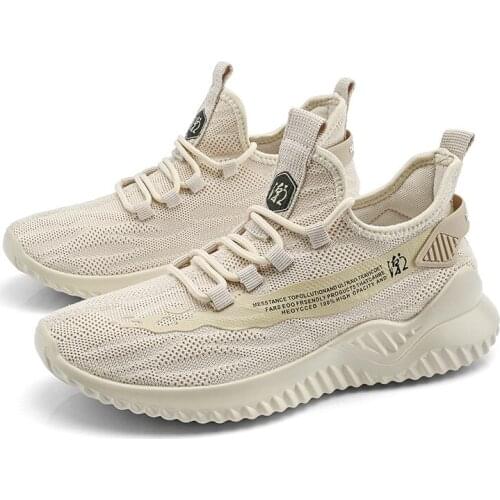 2021 Spring new mens and womens trendy casual shoes couple shoes mesh flying shoes