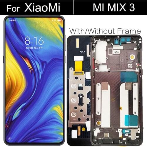 New TFT 6.39'' For XIAOMI Mi Mix 3 LCD Matrix Touch Digitizer Assembly Frame For Display Mi Mix 3 Screen For MI MIX3 Display
