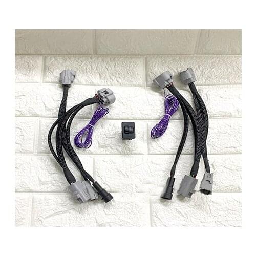 Upgrade to new For Previa Estima Headlights Plug Wire Harness Light High and Low Adjustment