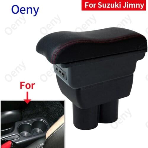 For Suzuki Jimny Armrest box Interior Parts special Retrofit parts Car Armrest Center Storage box USB 2007-2015