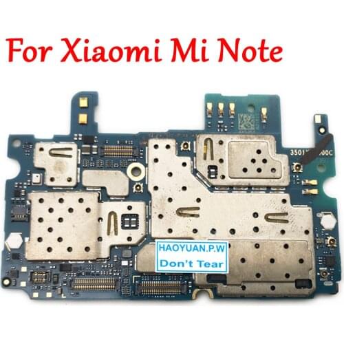 Tested Full Work Original Unlock Motherboard For Xiaomi Mi Note 16GB 64GB Logic Circuit Board Plate Global Firmware