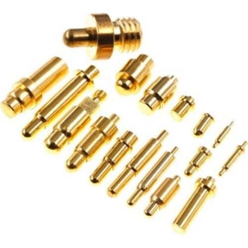Pogo Pin Plug-in Plate Gold-plated Spring Contact Connector Battery Thimble Charging Pogopin Spring Thimble Telescopic Probe