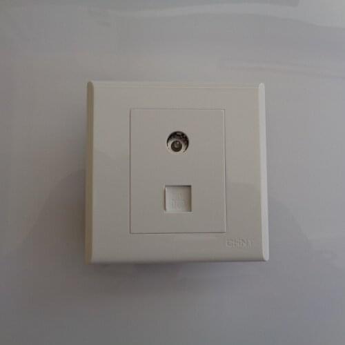 CHINT Socket Switch TV Network 10A 250V